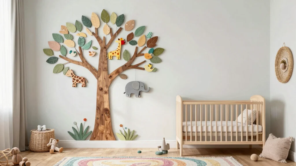 10 Nursery 3D Wall Art Ideas for a Sculptural Textural Baby Room Feature