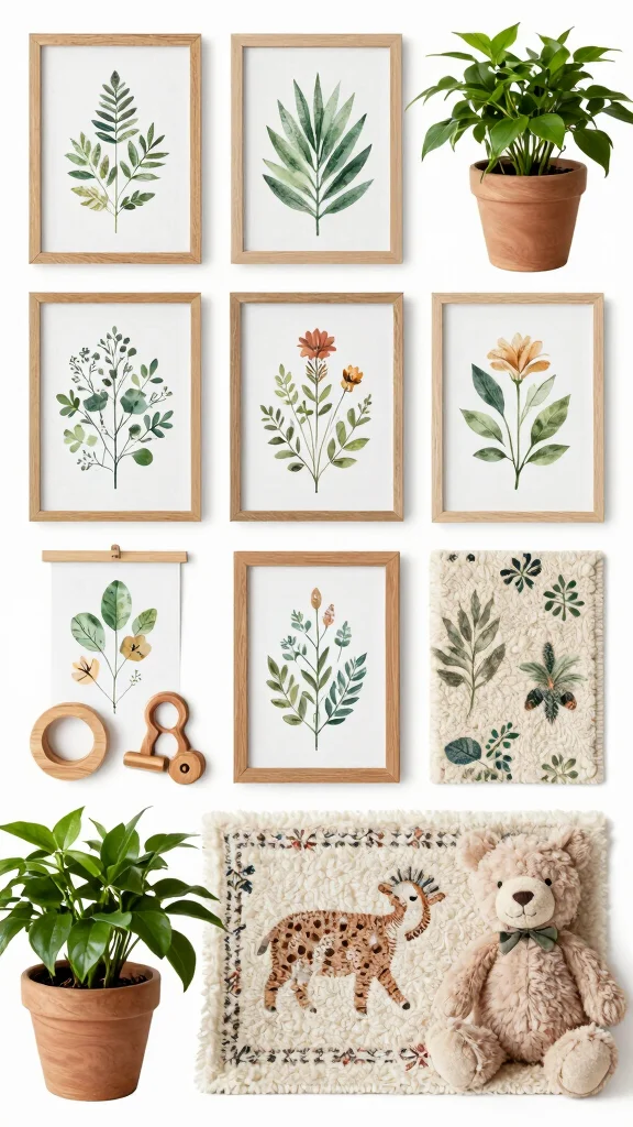 10 Nursery Vision Board Ideas for a Cohesive Styled Baby Room - 3. Nature-Inspired Decor Pieces 1