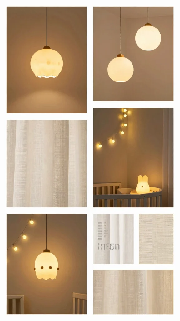 10 Nursery Vision Board Ideas for a Cohesive Styled Baby Room - 5. Soft Lighting Solutions 1
