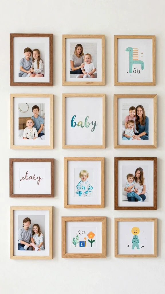 10 Nursery Vision Board Ideas for a Cohesive Styled Baby Room - 7. Wall Art and Personalization 1