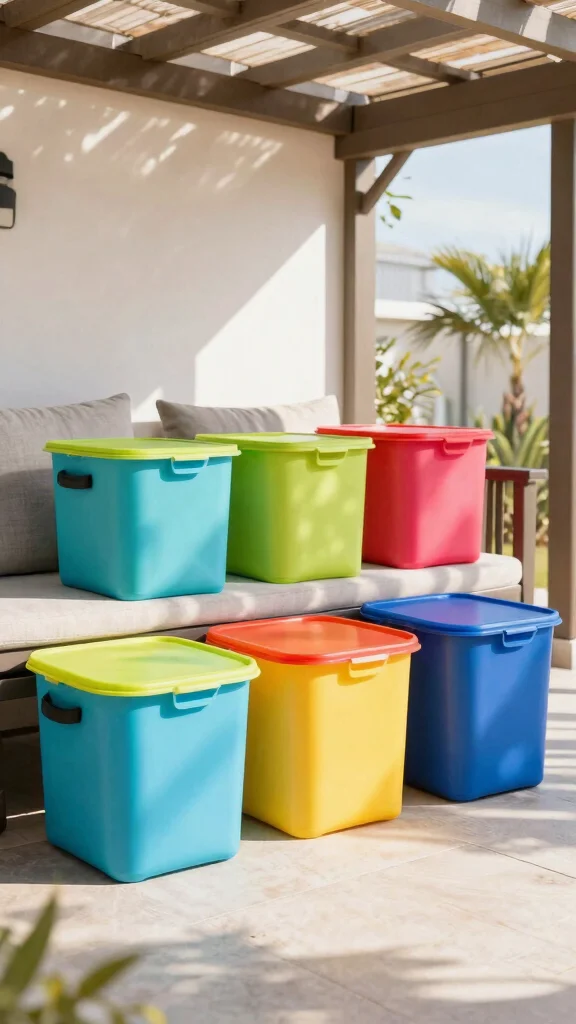 10 Under-Terrace Storage Room Ideas for a Hidden Space-Smart Solution - 2. Under-Deck Bins 1