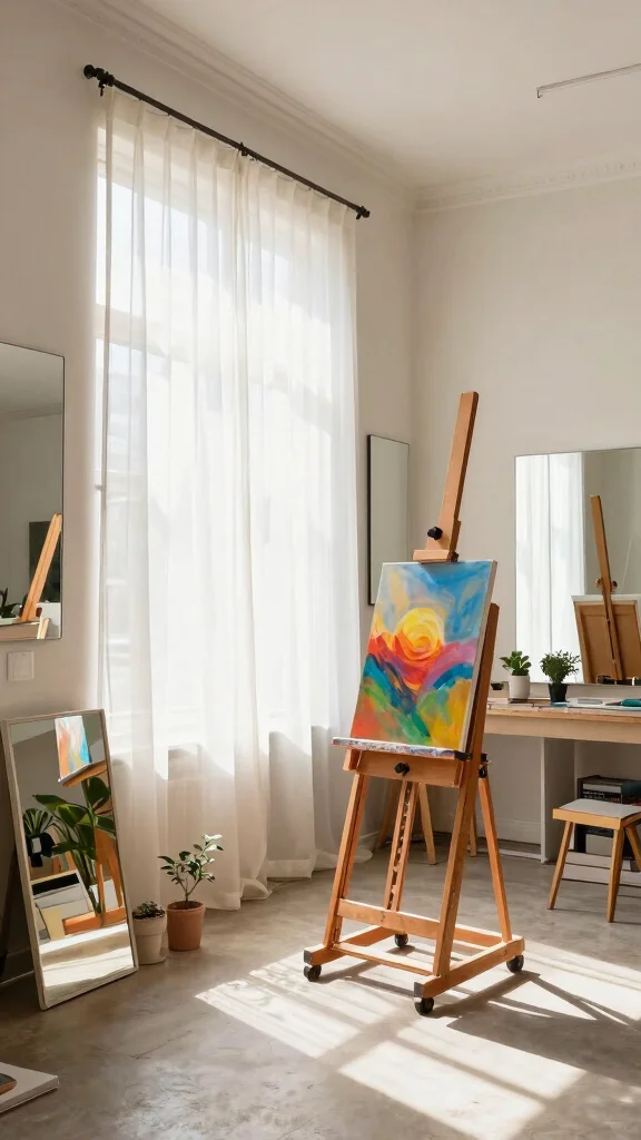 11 Basement Art Studio Ideas for a Creative Well-Lit Workspace - 1. Brighten Up with Natural Light 1