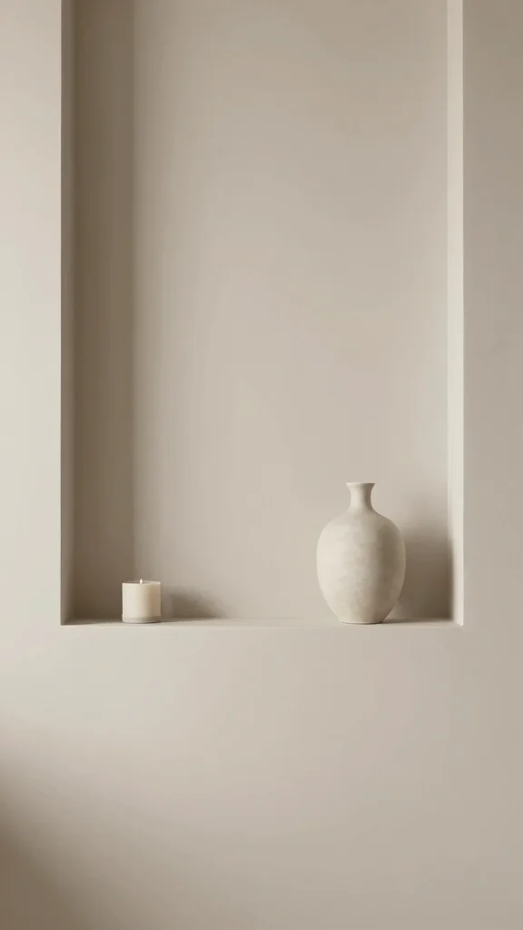 11 Basement Half-Wall Ledge Ideas for a Functional Styled Detail - 10. Minimalist Display 1