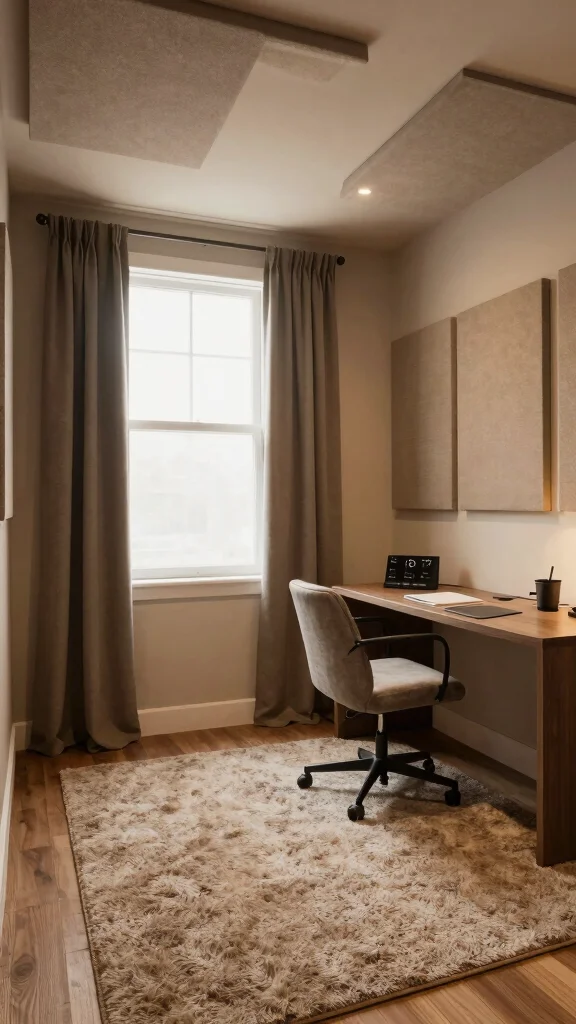 11 Basement Office Ideas Without Windows for a Bright Functional Space - 10. Soundproofing Techniques 1