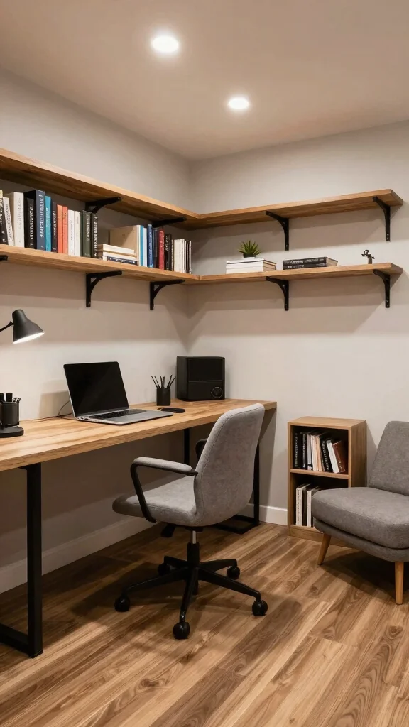 11 Basement Office Ideas Without Windows for a Bright Functional Space - 11. Efficient Layout Design 1