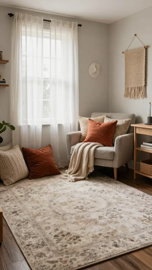 11 Basement Office Ideas Without Windows for a Bright Functional Space - 7. Cozy Textiles 1
