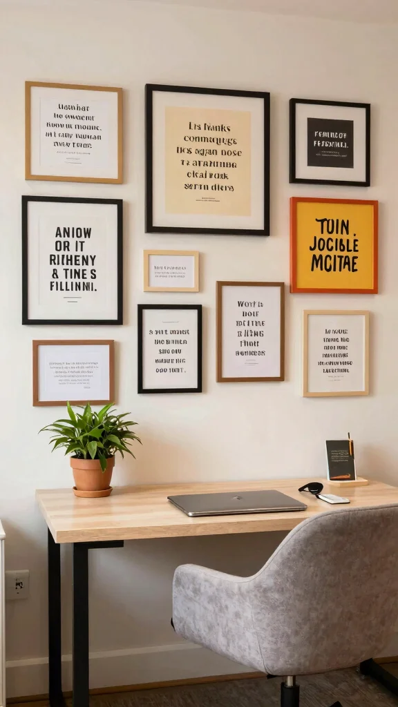 11 Basement Office Ideas Without Windows for a Bright Functional Space - 8. Inspirational Quotes 1
