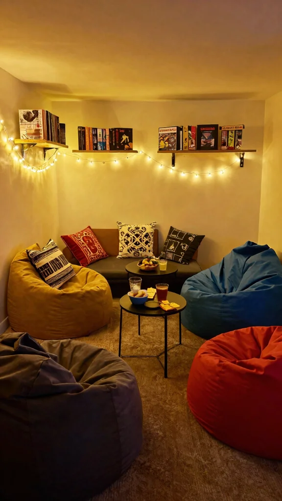 11 Basement Pool Table Room Ideas for a Stylish Social Game Space - 6. Cozy Nooks and Crannies 1