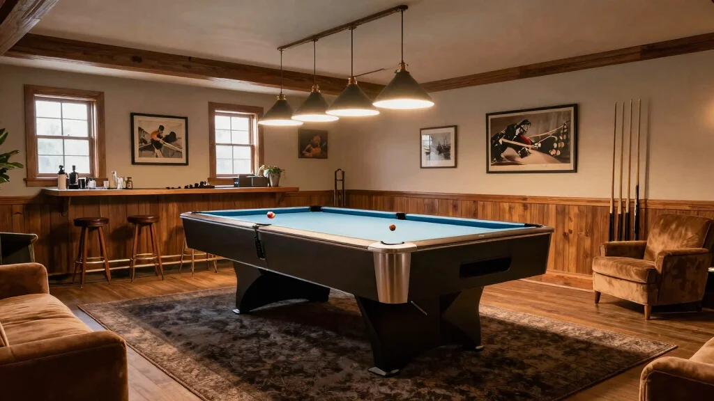 11 Basement Pool Table Room Ideas for a Stylish Social Game Space