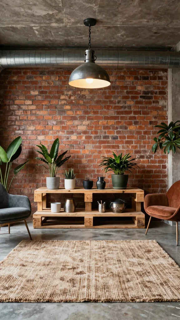 11 Budget Basement Ideas for a Beautiful Affordable Makeover - 9. Industrial-Style Decor 1