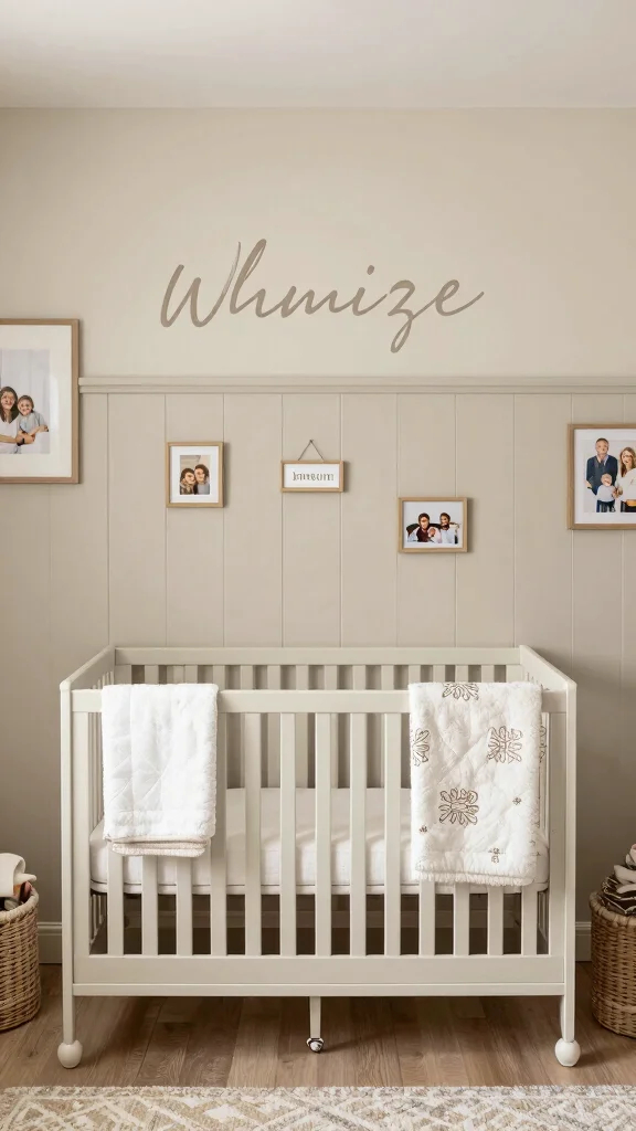 11 Nursery Board-and-Batten Wall Ideas for a Classic Charming Detail - 11. Personalized Nursery 1