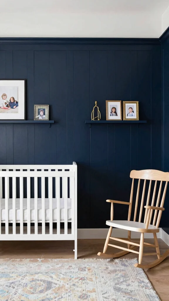 11 Nursery Board-and-Batten Wall Ideas for a Classic Charming Detail - 2. Bold and Beautiful Blues 1