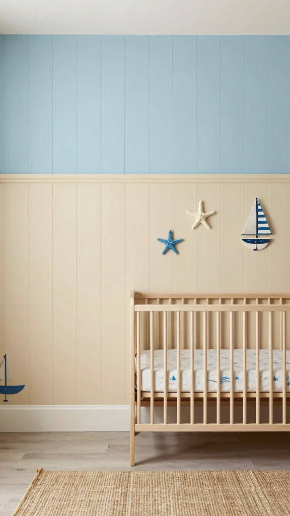 11 Nursery Board-and-Batten Wall Ideas for a Classic Charming Detail - 7. Coastal Retreat 1