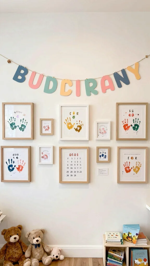 11 Nursery Gallery Wall Ideas for a Curated Personal Baby Room Display - 10. Personalized Art 1