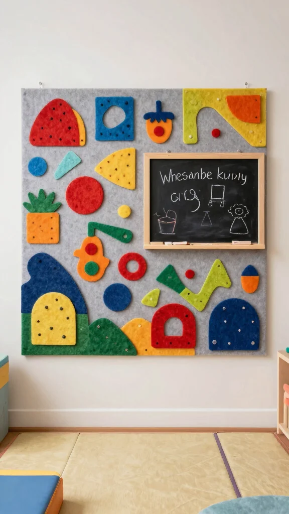 11 Nursery Gallery Wall Ideas for a Curated Personal Baby Room Display - 11. Interactive Wall Art 1