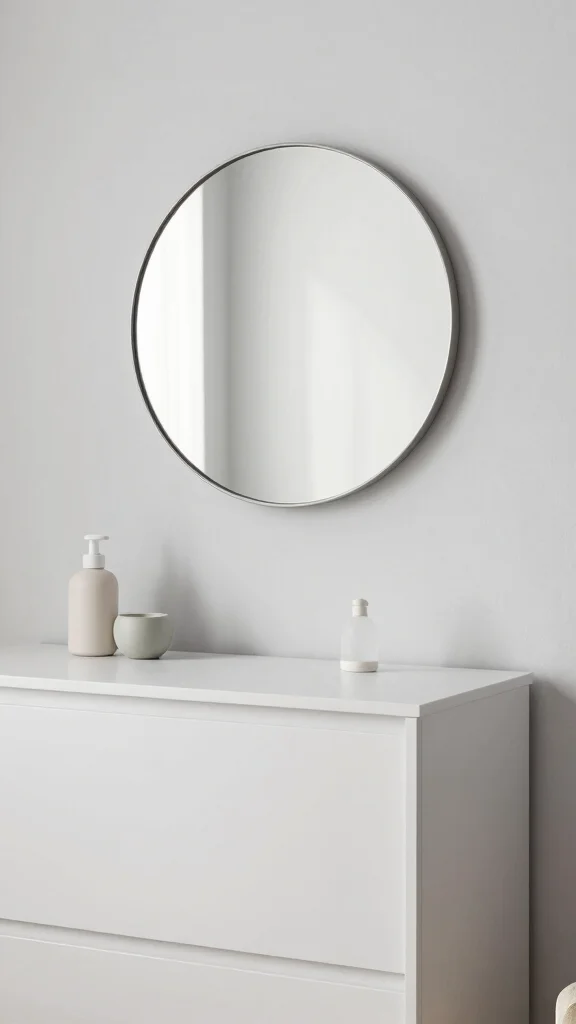 11 Nursery Mirror Over Dresser Ideas for a Polished Functional Display - 3. Wall-Mounted Mirrors for Minimalist Appeal 1