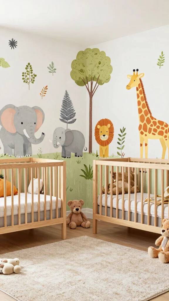 11 Nursery Mood Board Ideas for Planning a Beautiful Baby Room - 6. Safari Adventure Theme 1
