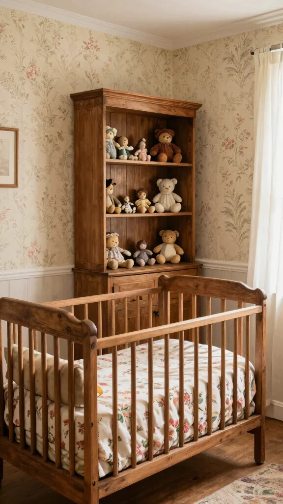 11 Nursery Mood Board Ideas for Planning a Beautiful Baby Room - 7. Vintage Charm 1