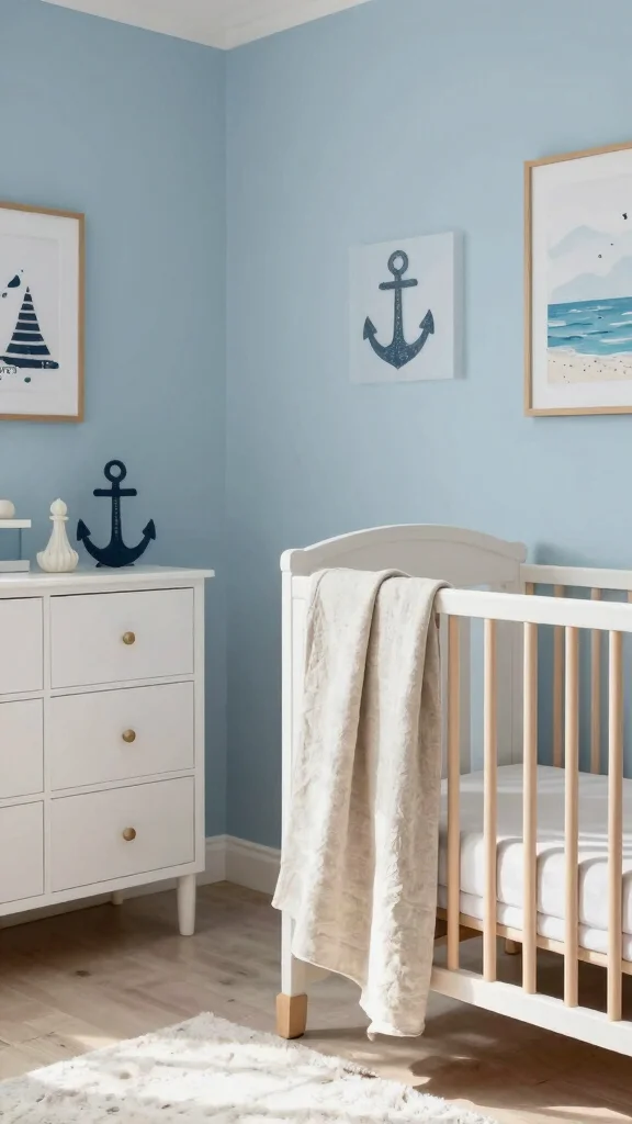 11 Nursery Mood Board Ideas for Planning a Beautiful Baby Room - 8. Coastal Retreat 1