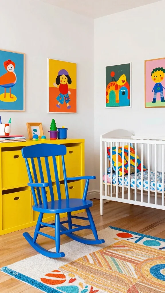 11 Nursery Mood Board Ideas for Planning a Beautiful Baby Room - 9. Playful Color Pop 1