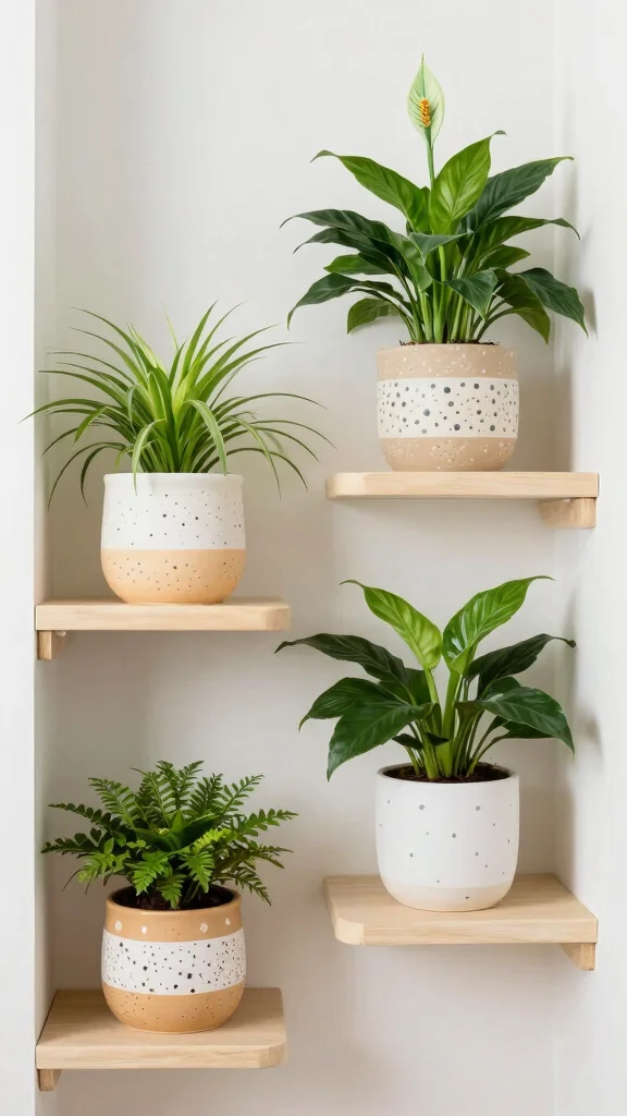 11 Nursery Nook in Bedroom Ideas for a Cozy Compact Baby Corner - 9. Baby-safe Plants 1