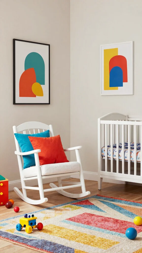11 Nursery Room Inspiration Ideas for a Dreamy Styled Baby Space - 7. Colorful Accents 1
