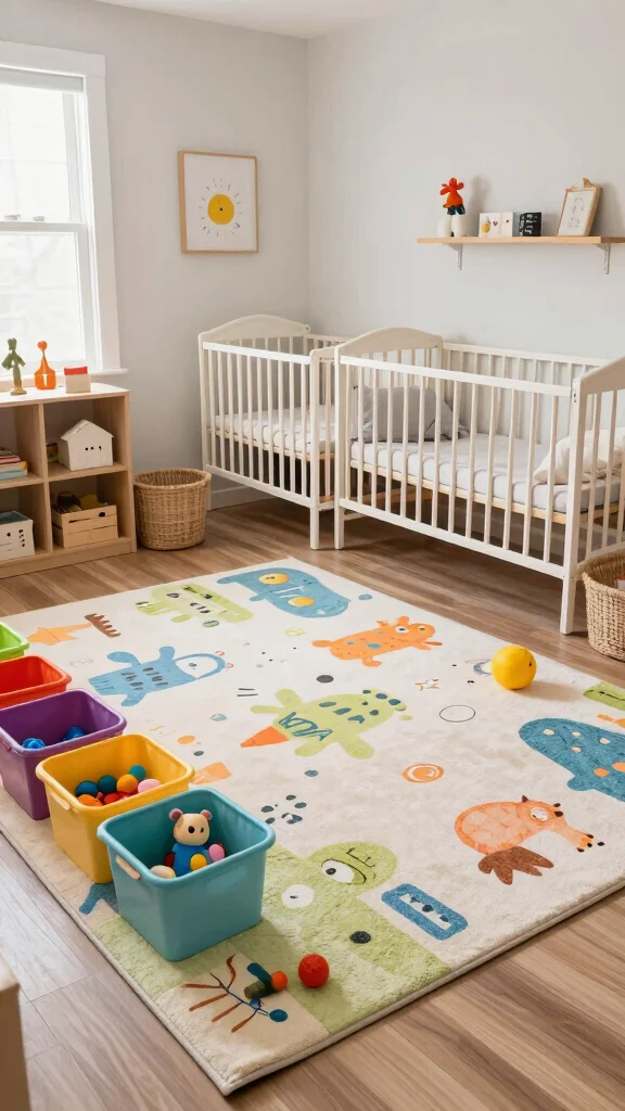 11 Nursery With Guest Bed Ideas for a Functional Welcoming Dual Room - 8. Play Zone Integration 1