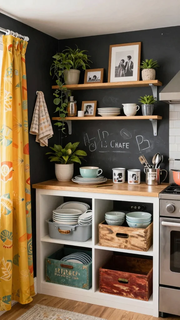 11 One-Wall Basement Kitchenette Ideas for a Compact Stylish Setup - 9. Personalized Decor Elements 1