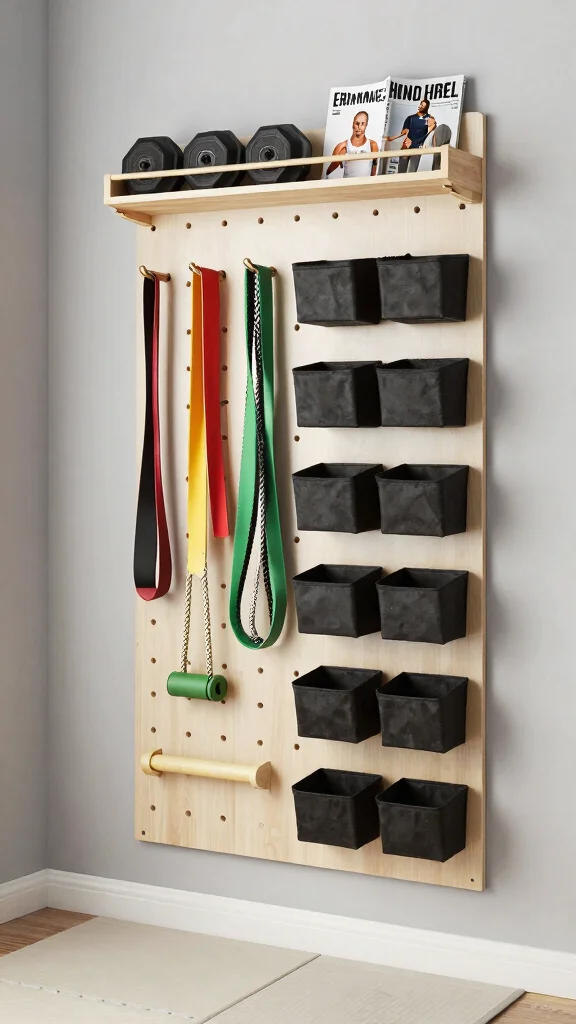 11 Storage Room Gym Ideas for a Space-Smart Motivating Workout Space - 1. Wall-Mounted Storage for Equipment 1