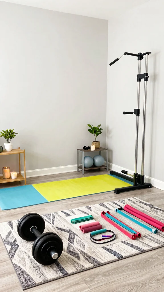 11 Storage Room Gym Ideas for a Space-Smart Motivating Workout Space - 6. Customized Workout Stations 1