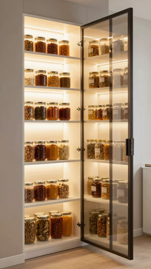 11 Storage Room Near Kitchen Ideas for a Functional Accessible Pantry - 11. Smart Lighting Solutions 1
