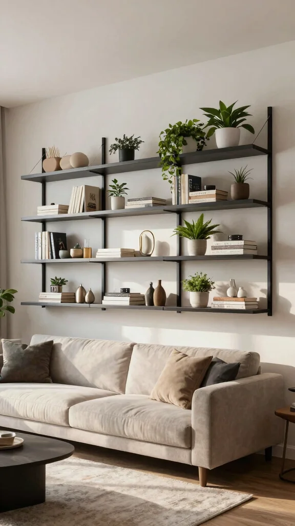 11 Storage Room Rack Ideas for a Heavy-Duty Organized Space - 5. Wall-Mounted Shelving Systems 1
