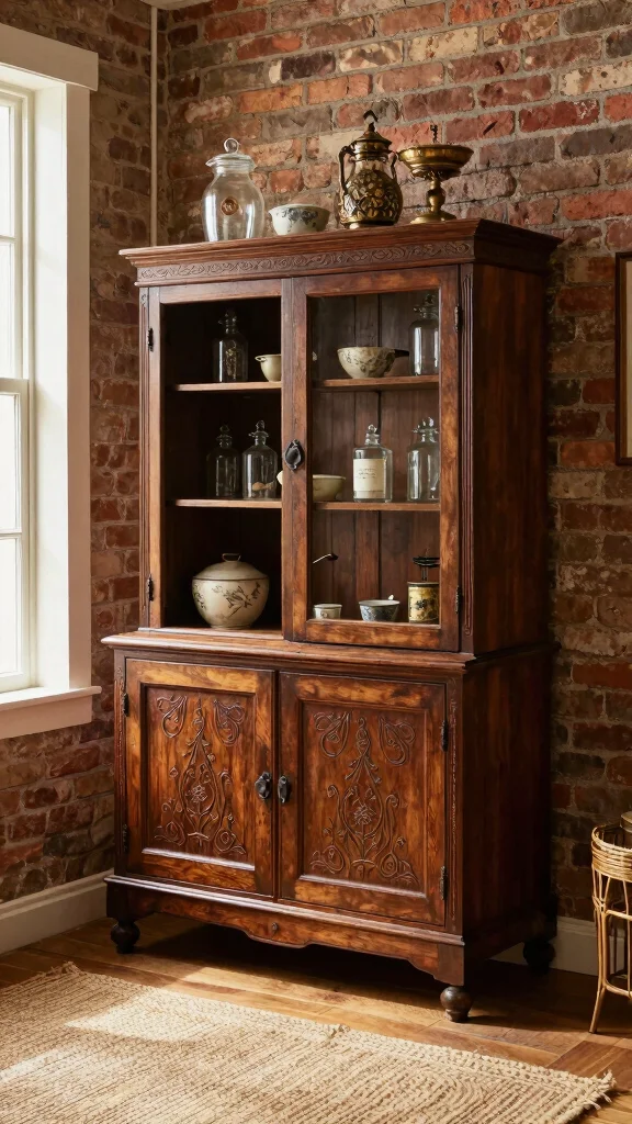 11 Storage Room With Cabinets Ideas for a Polished Organized Interior - 6. Vintage Cabinet Finds for Nostalgic Charm 1