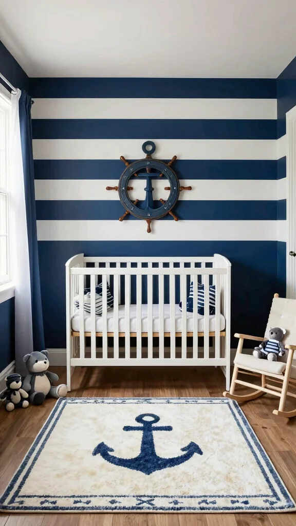 11 Under-the-Sea Nursery Ideas for a Magical Ocean-Inspired Baby Room - 4. Nautical Elements 1
