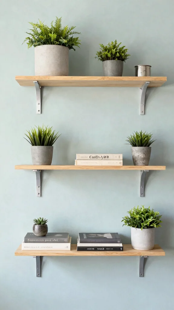 11 Windowless Storage Room Ideas for a Well-Lit Organized Space - 3. Wall-Mounted Shelves for Smart Storage 1