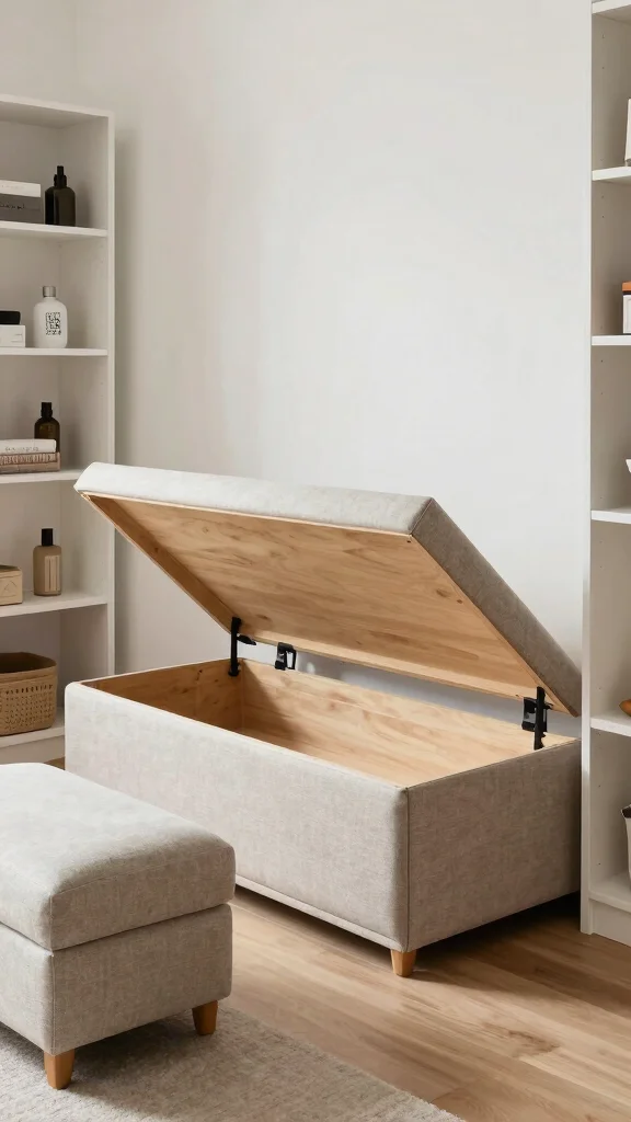 11 Windowless Storage Room Ideas for a Well-Lit Organized Space - 4. Multi-Functional Furniture 1