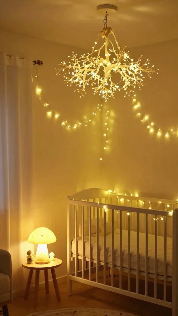 11 Woodland Fairy Nursery Ideas for a Magical Enchanted Baby Room - 4. Enchanted Fairy Lighting 1