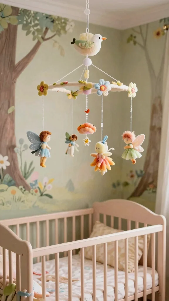 11 Woodland Fairy Nursery Ideas for a Magical Enchanted Baby Room - 6. Magical Mobile 1