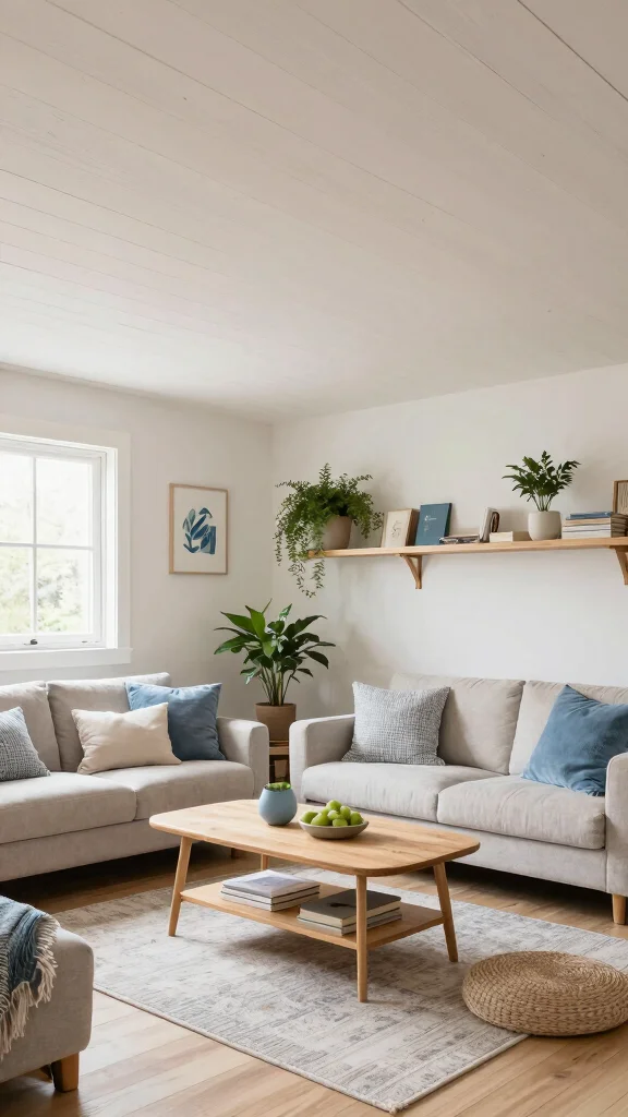 12 Basement Drop Ceiling Ideas for a Clean Affordable Finish - 8. Whitewashed Wood Panels 1