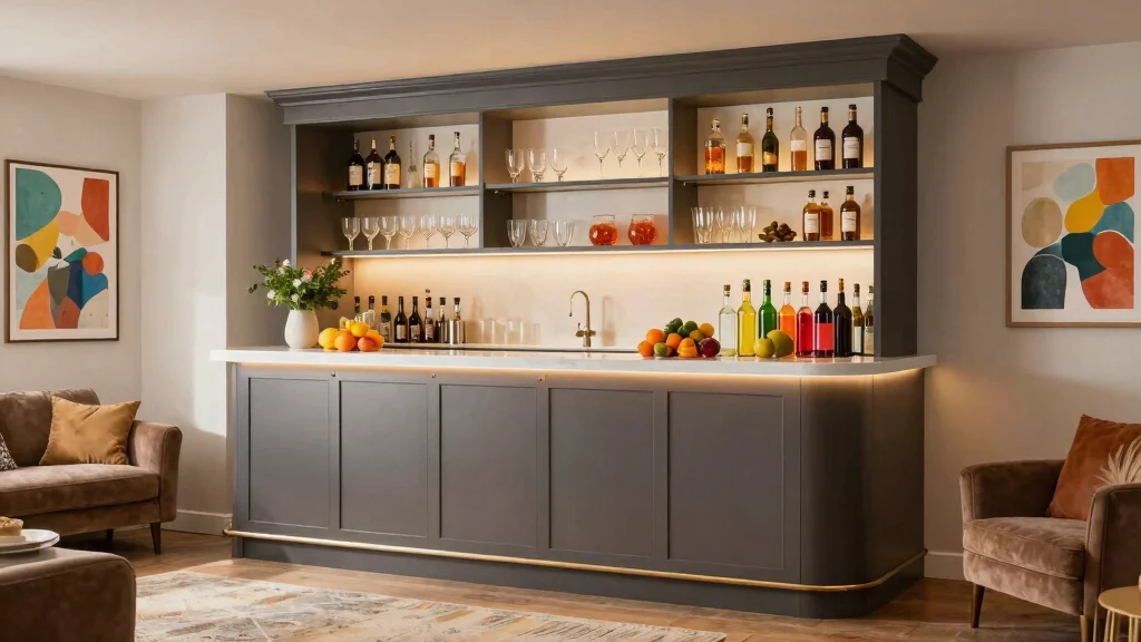12 Basement Dry Bar Ideas for a Stylish Alcohol-Free Entertainment Area