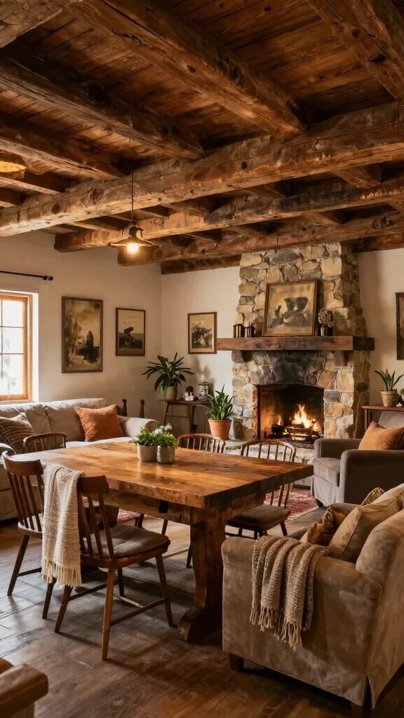 12 Basement Entertainment Room Ideas for a Fun Stylish Social Space - 3. Rustic Retreat 1