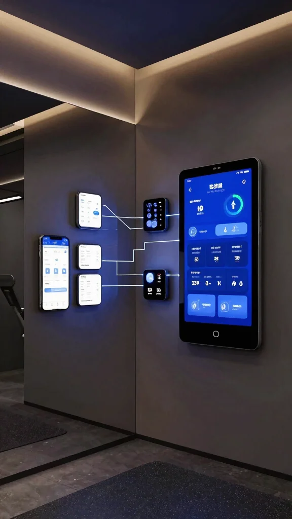 12 Basement Home Gym Ideas for a Complete Space-Smart Workout Room - 12. Smart Technology Integration 1