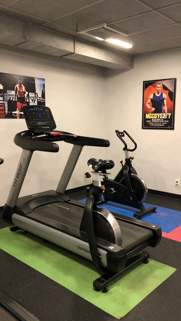 12 Basement Home Gym Ideas for a Complete Space-Smart Workout Room - 8. Dedicated Cardio Zone 1