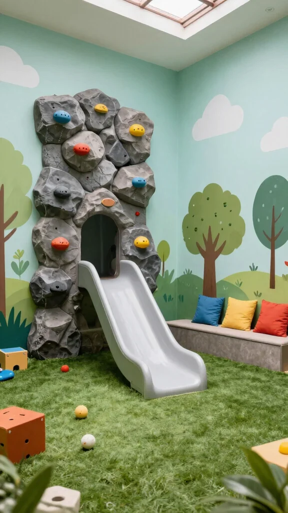 12 Basement Kids Play Area Ideas for a Fun Safe Organized Space - 12. Outdoor-Inspired Play Area 1