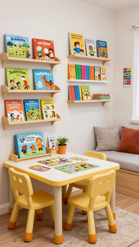 12 Basement Kids Play Area Ideas for a Fun Safe Organized Space - 9. Learning Zone 1