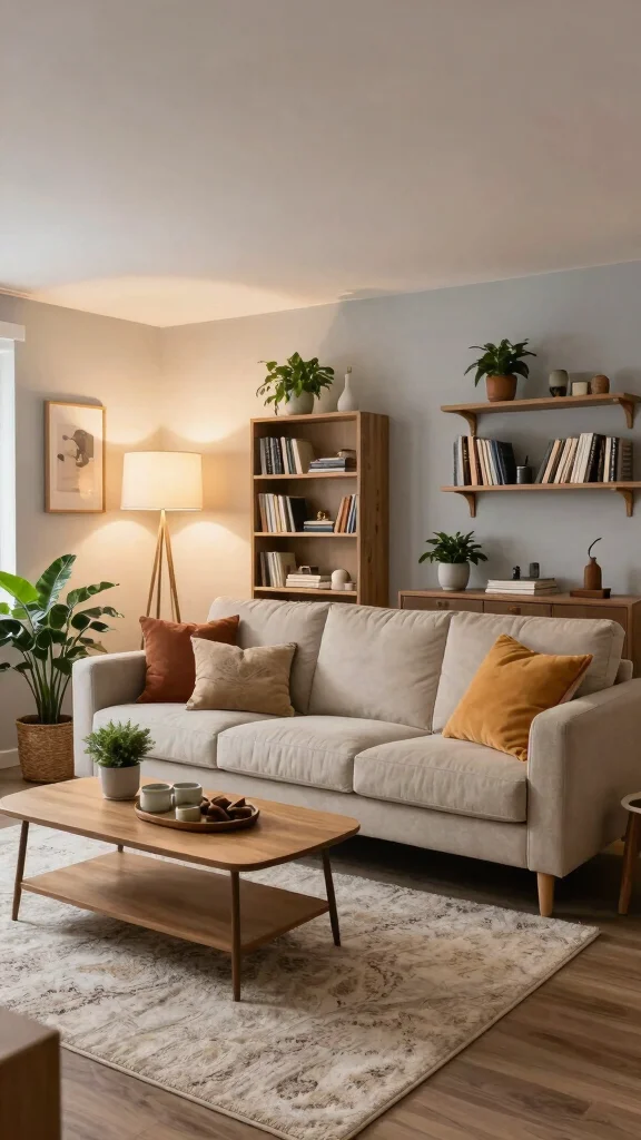 12 Basement Layout Floor Plan Ideas for a Functional Well-Designed Space - 1. Cozy Living Room Retreat 1