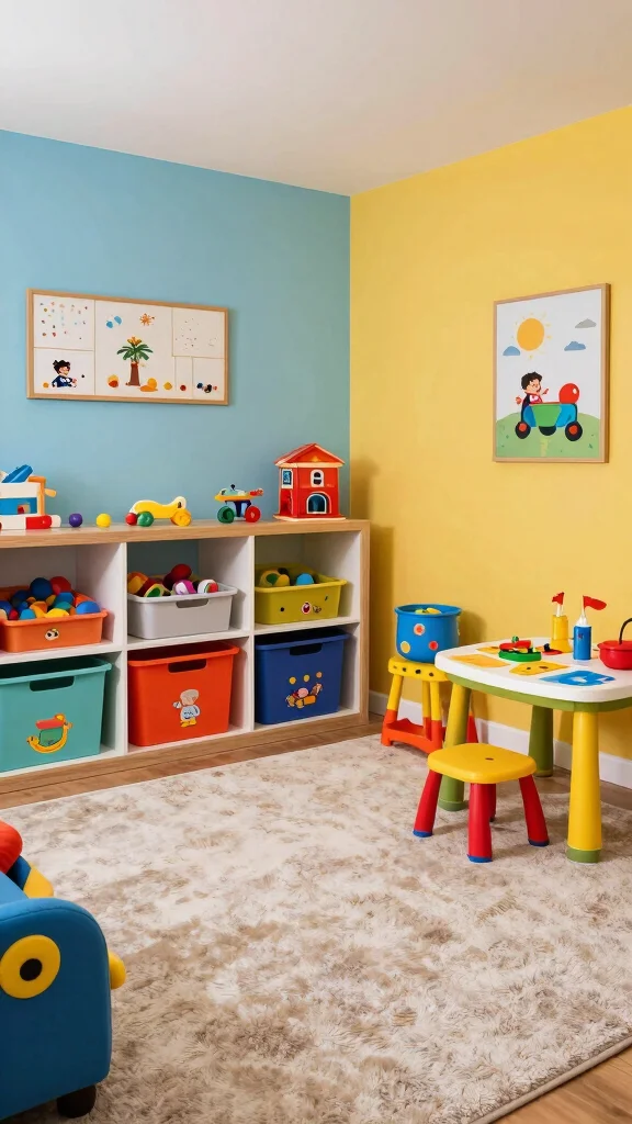 12 Basement Layout Floor Plan Ideas for a Functional Well-Designed Space - 11. Playroom for Kids 1