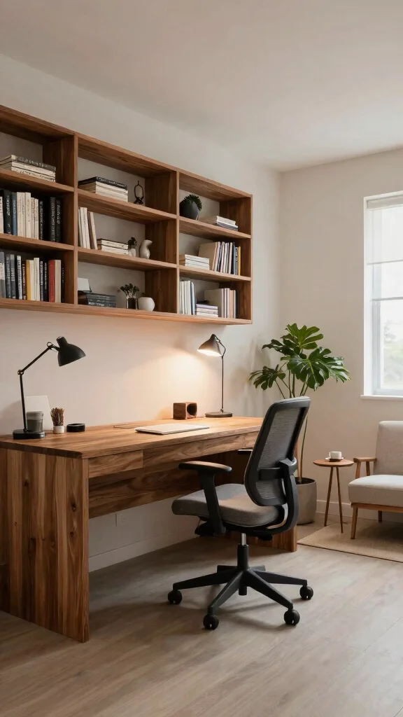 12 Basement Layout Floor Plan Ideas for a Functional Well-Designed Space - 2. Home Office Haven 1