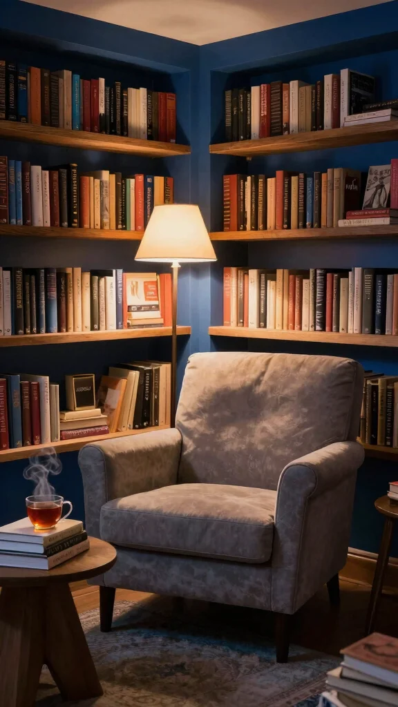 12 Basement Layout Floor Plan Ideas for a Functional Well-Designed Space - 8. Cozy Reading Nook 1