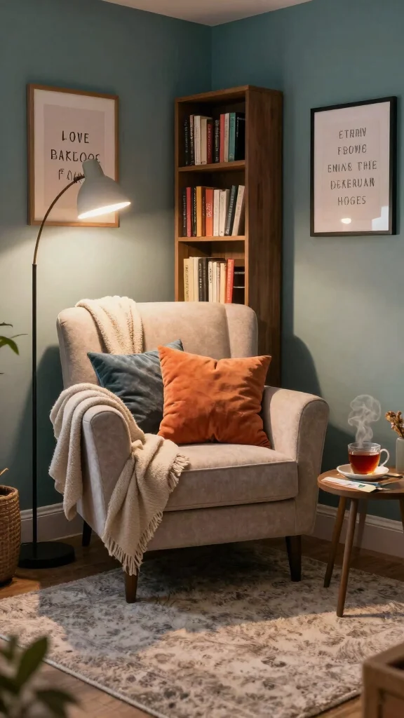 12 Basement Rec Room Ideas for a Fun Multi-Use Entertainment Space - 5. Cozy Reading Nook 1